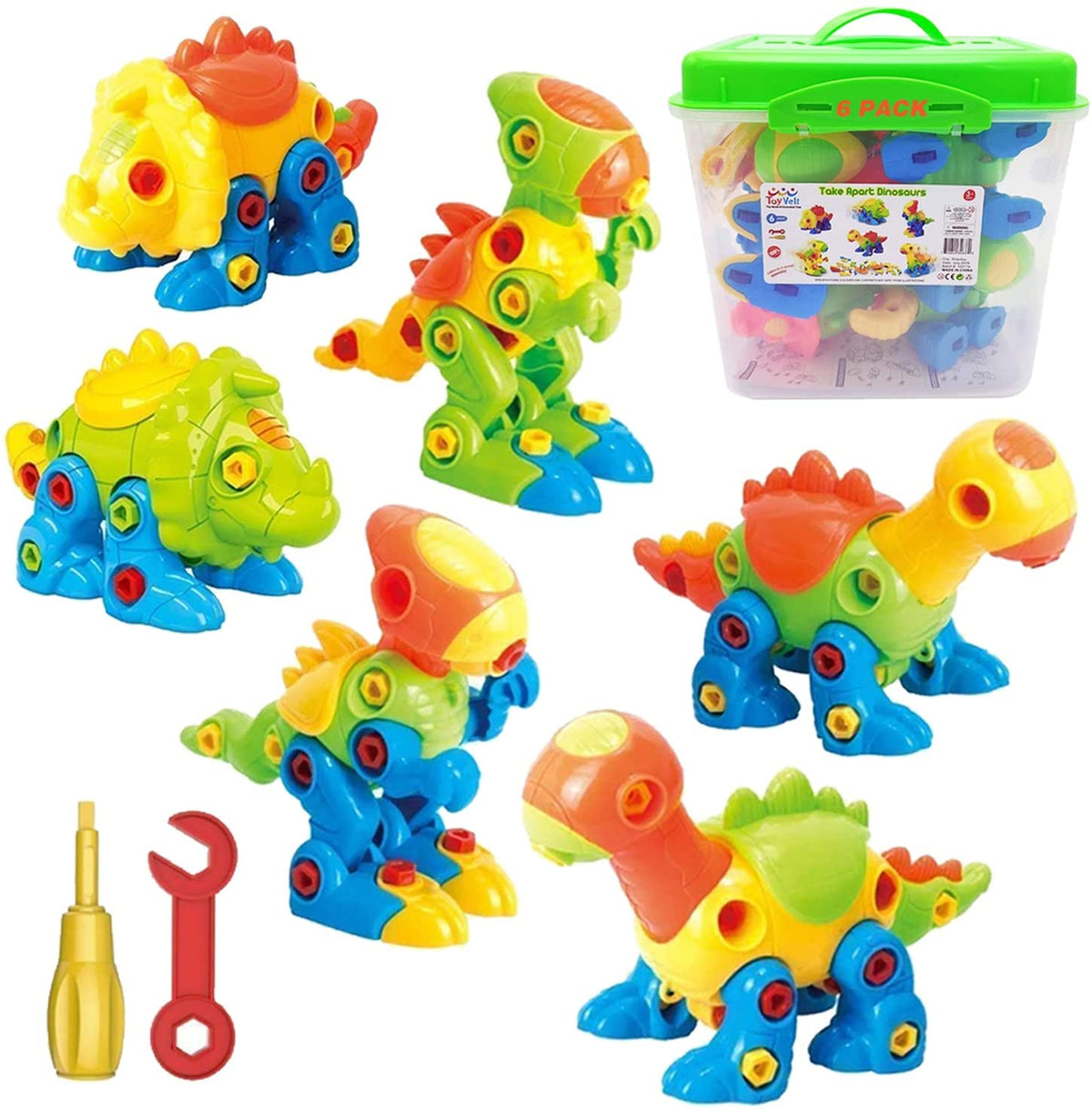 ToyVelt Dinosaur Take Apart Stem Toys for Boys & Girls Age 3 - 12